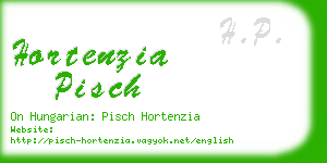 hortenzia pisch business card